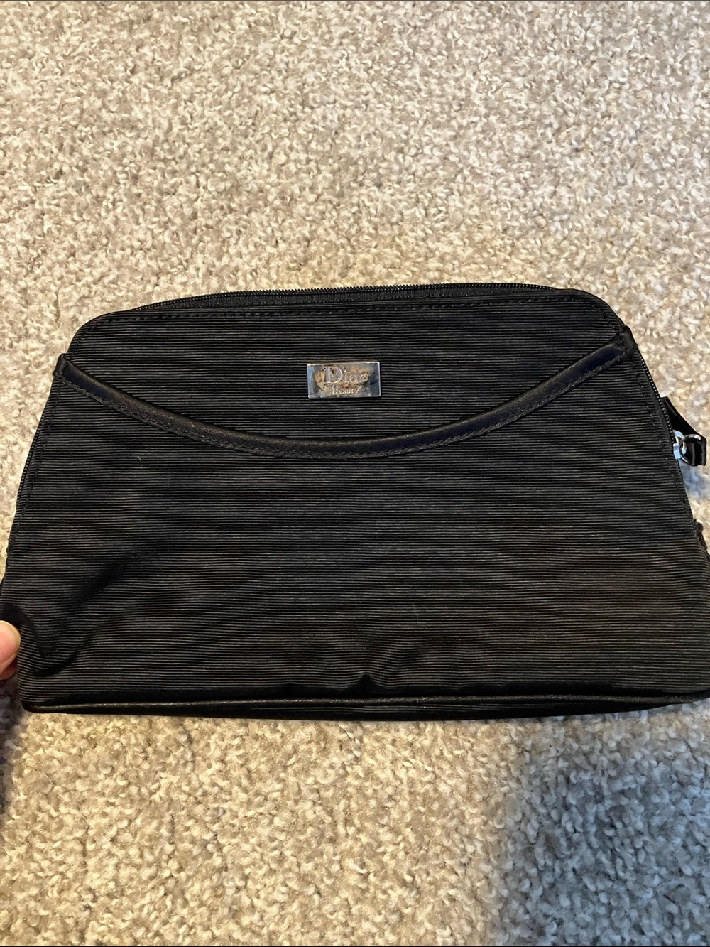 Dior Beauty Vintage Black Cosmetic Bag Makeup